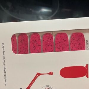 Color Street Pink Glitter Nail Strips